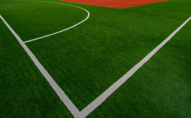 Fototapeta premium synthetic sports field for leisure