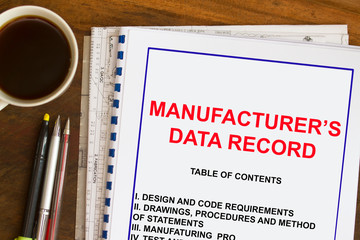 Opearating Instruction manual data record