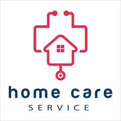 creative home medical care design logo vector isolated