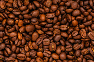 roasted coffee beans, can be used as a background
