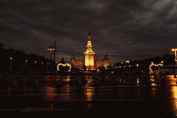 Obraz premium Skyscrapers and architecture of Moscow city, business center of the city of Moscow in Russia.