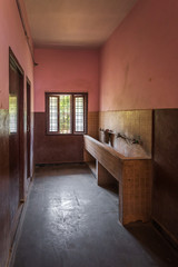 Handwash trough sink in Indian school