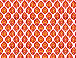 Ancient Thai art pattern.Graphic vector