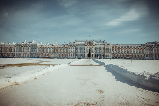 The Catherine Palace, Tsarskoye Selo, Pushkin, Saint-Petersburg, Russia