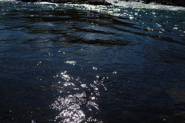 fast mountain river in the Carpathians