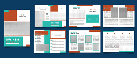Naklejka na ściany i meble Corporate flyer / Brochure template. This is can be used for any company branding or personal business branding. It's very modern and simple design. You can edit it smoothly. 