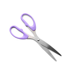 Scissors for paper on white background