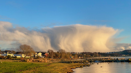 Fototapeta premium heavy rain clouds