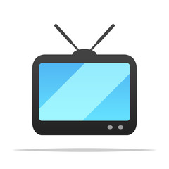 Retro television vector isolated illustration