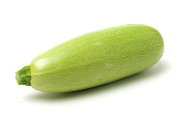 zucchini courgette isolated on white background 
