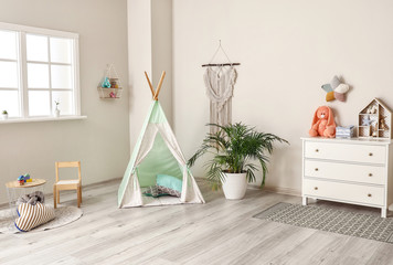 Stylish interior of children's room