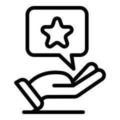 Keep chat manager icon. Outline keep chat manager vector icon for web design isolated on white background