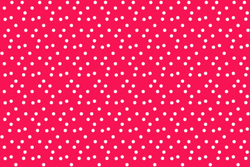Modern red polka background seamless pattern