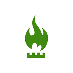 Gas Flame, Fire Burner icon. Natural Gas symbol on white background