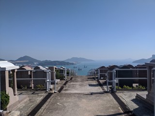 Fototapeta na wymiar view from the Hong Kong cemetery