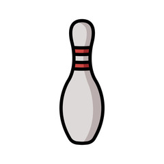 bowling - pin bowling icon vector design template