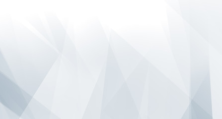 Fototapeta premium Abstract blue white and gray polygon triangle pattern gradient background. 3d render illustration.