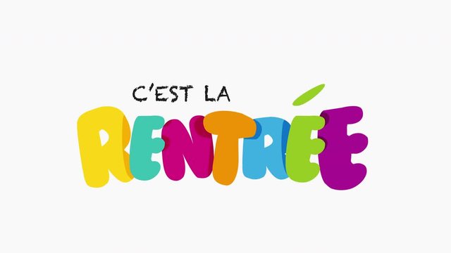 c'est la rentr&eacute;e