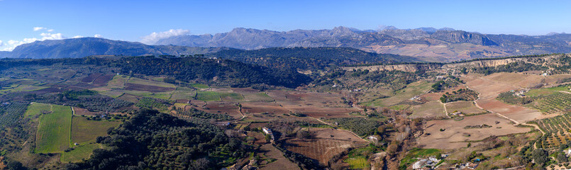 panoramic view of the mountains