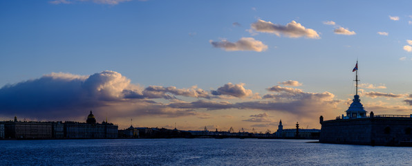 Naklejka premium panoramic view of st petersburg