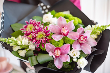 nice bouquet in the hands