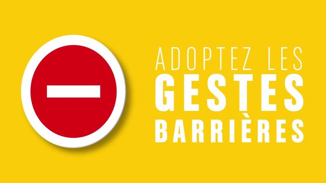 adoptez les gestes barri&egrave;res- hygi&egrave;ne, distanciation sociale