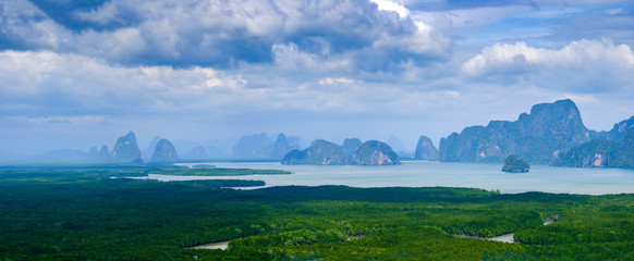 panorama of the mountains
