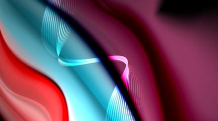 Liquid colors fluid gradients on black background