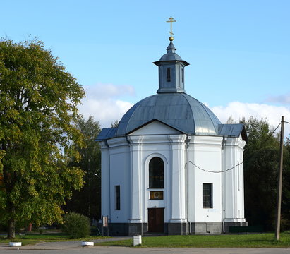 Chapel of St. Tikhon, Volkhonskoe shosse 1, St. Petersburg, Russia, September 2019