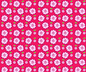 Cherry blossoms seamless pattern background