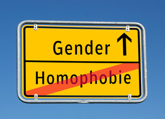 Ortstafel Gender/Homophobie