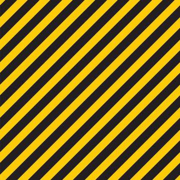 Black yellow stripes wall Hazard industrial striped road warning Yellow black diagonal stripes Seamless pattern