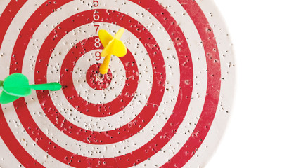 dart board isolated on a white background