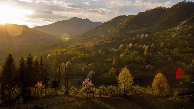 4k above aerial agricultural agriculture background beautiful beauty bistrita country countryside destination europe european farm farming farmland field food grass green land landscape location time