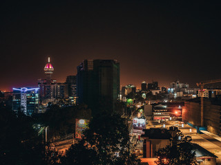night cityscape of Nairobi