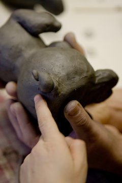 Atelier de modelage de terre