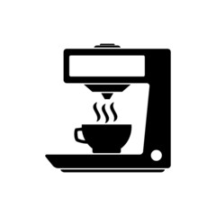 Coffeemaker machine, espresso machine vector icon