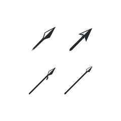 Fototapeta na wymiar Spear logo vector icon illustration template