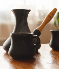 coffee pot on the table