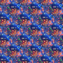 Seamless Acrylic pouring