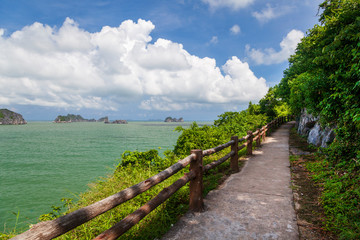 Fototapeta na wymiar Cat Ba Island, Vietnam, Beautiful view of sea landscape