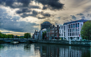 view of the old town in Dublin