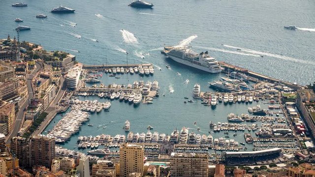 Time-lapse of Monaco Harbour