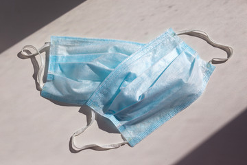 Face masks protection against pollution, virus, flu and coronavirus.