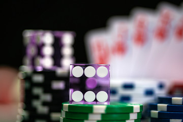 Casino purple dice