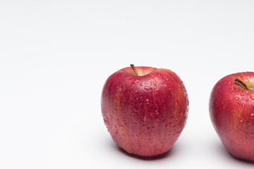 The apple, sweet and healthy, full of vitamins