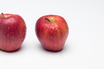 The apple, sweet and healthy, full of vitamins