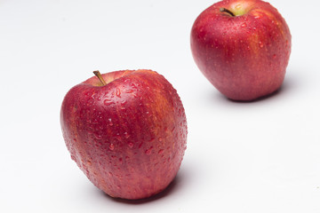 The apple, sweet and healthy, full of vitamins