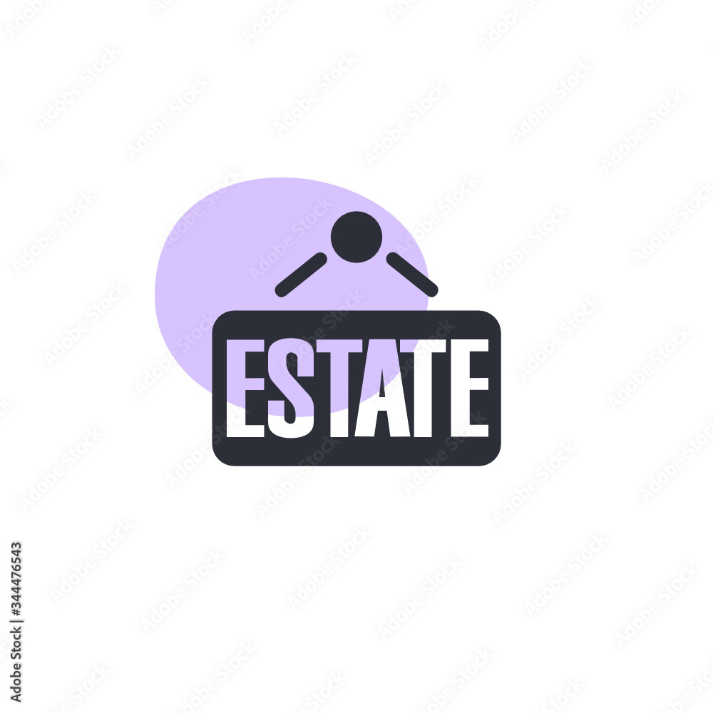 Sticker real estate - icon