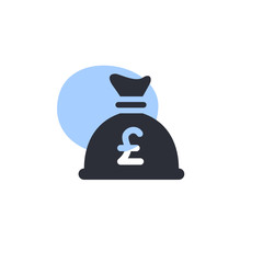 Money Bag Pound -  Icon